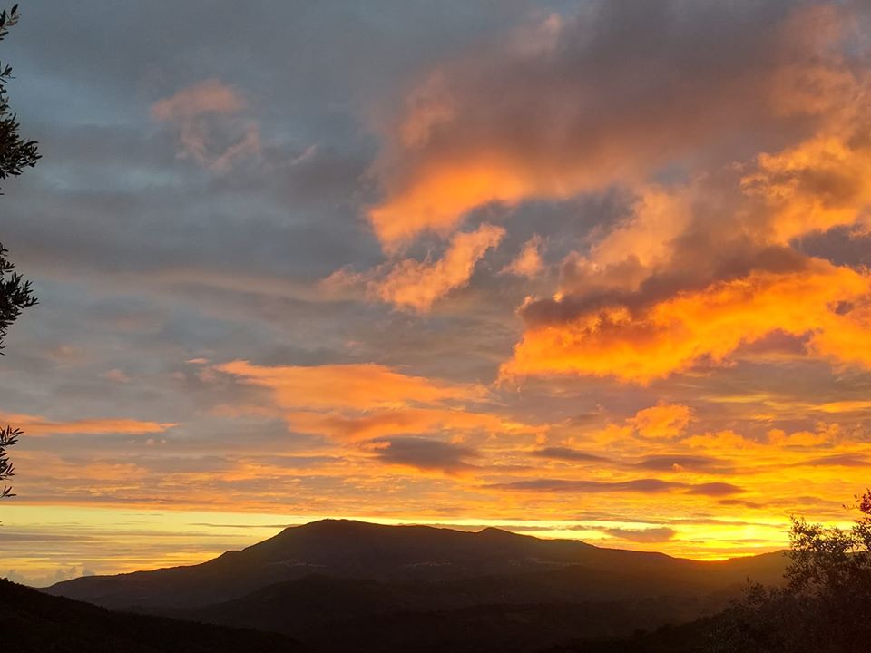 tramonto sul Monte Stella