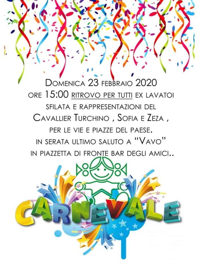 Ostigliano (SA), Carnevale 2020