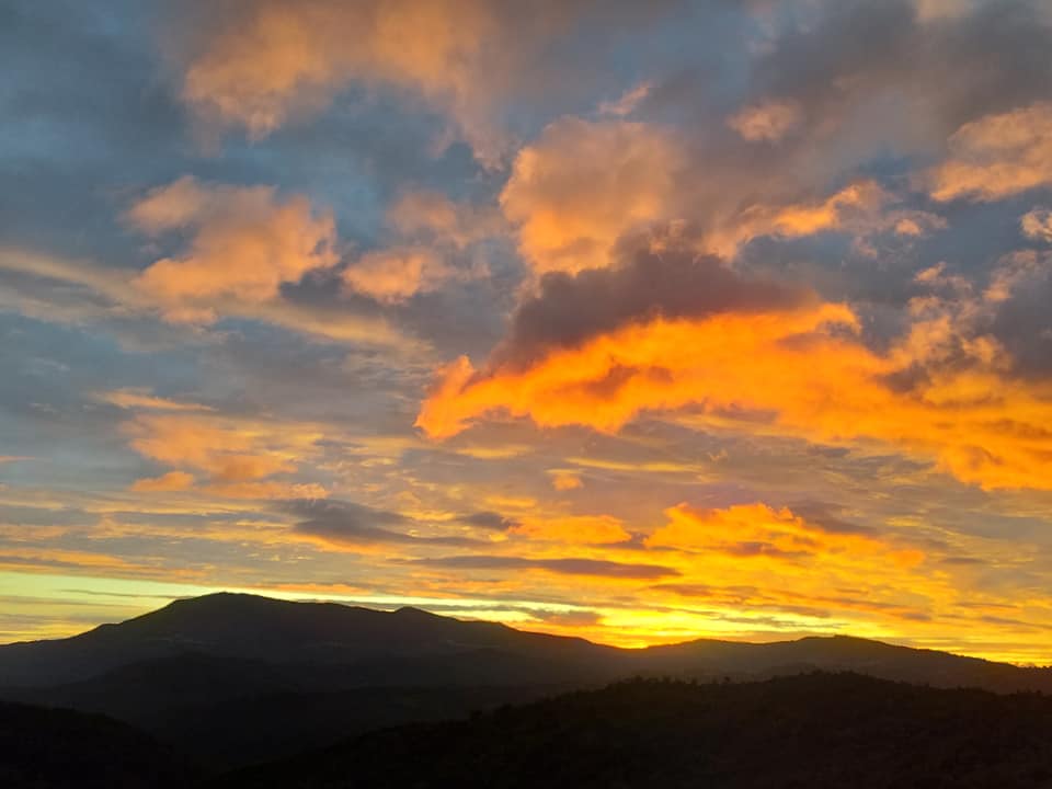 tramonto sul Monte Stella