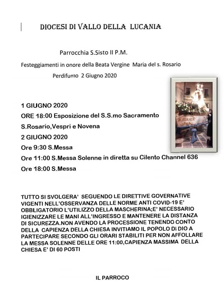 Perdifumo, la Madonna del Rosario