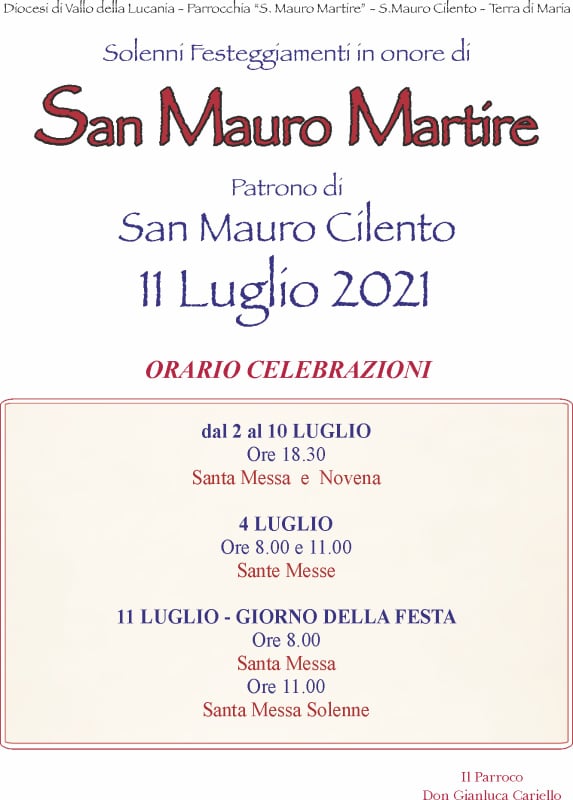 Programma San Mauro 2021